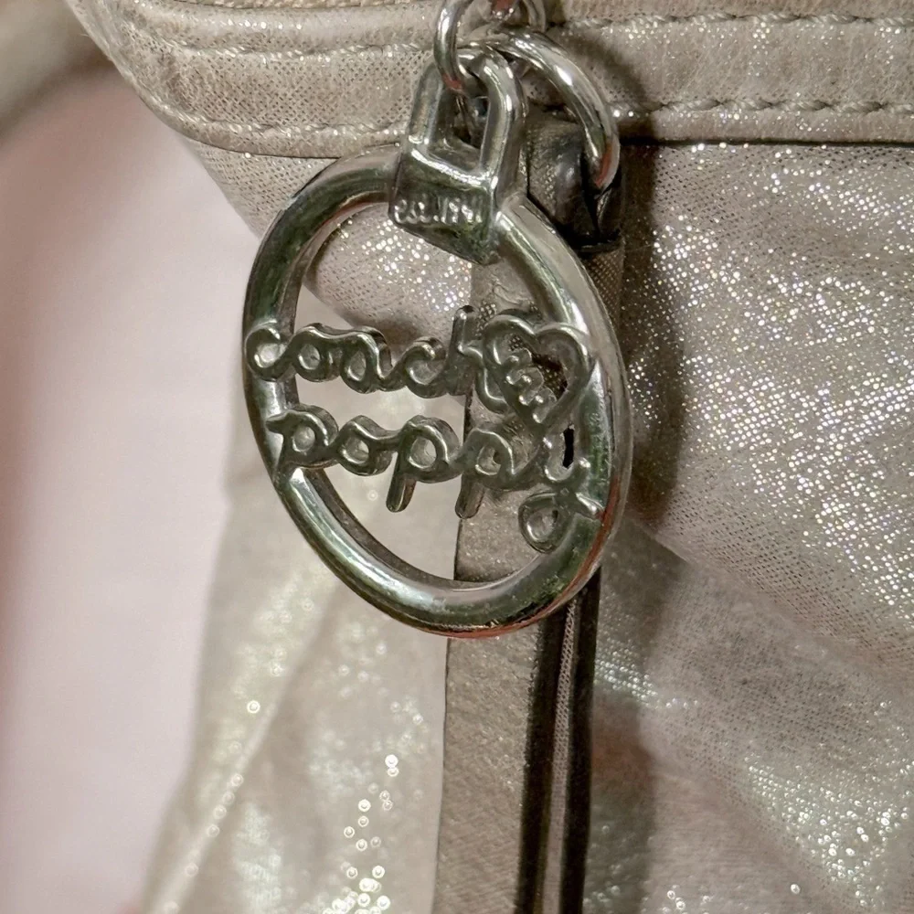 Coach Poppy 17048 Metallic Shoulder‎ Handbag Purse